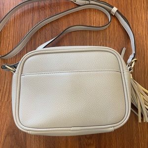 Kate & Alex Small Taupe Crossbody with Tassle